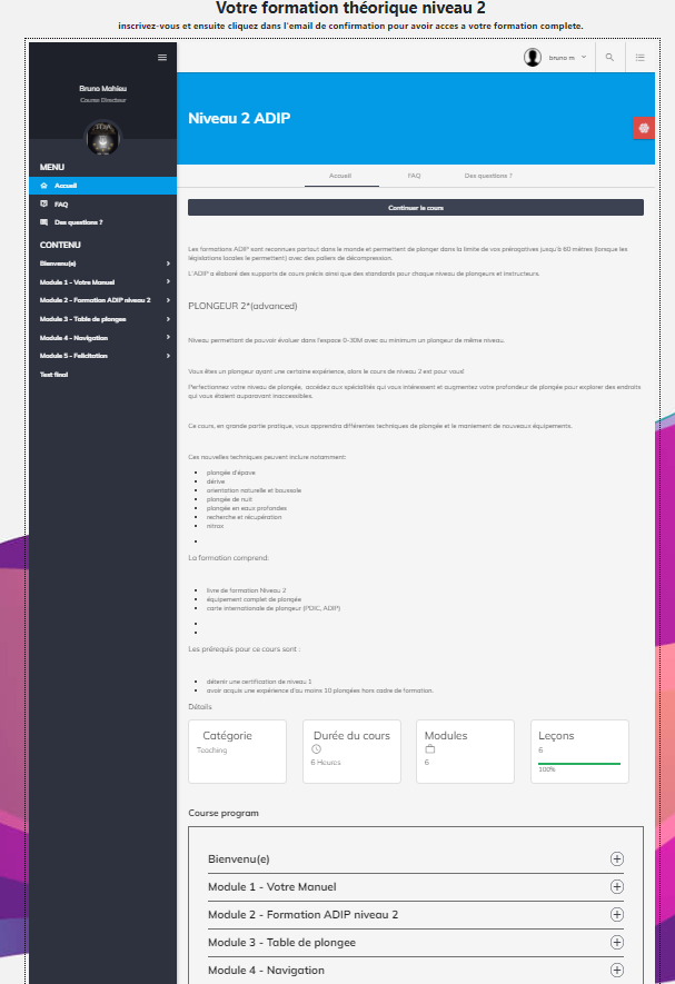 Devenir Niveau 2 ADIP en plongée sous-marine