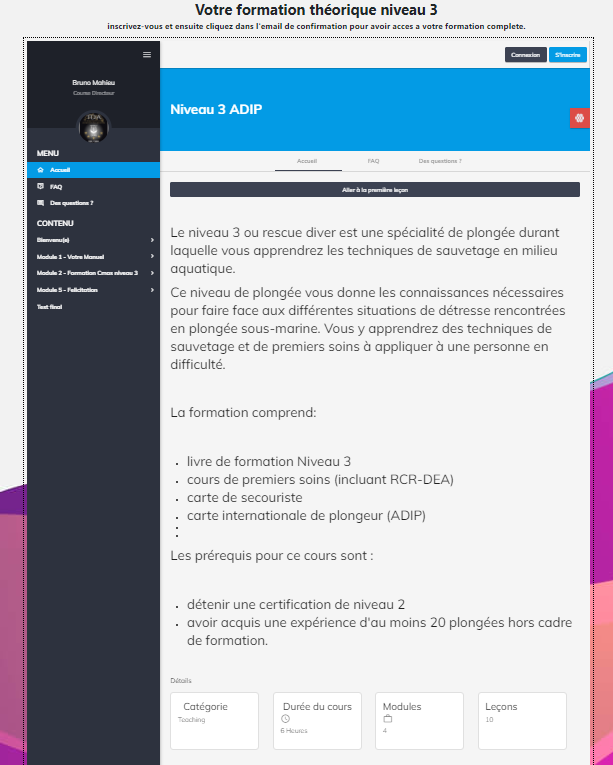 Devenir Niveau 3 ADIP en plongée sous-marine