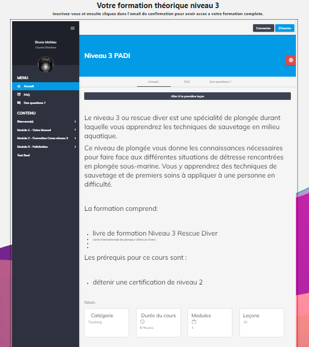 Devenir Niveau 3 PADI en plongée sous-marine